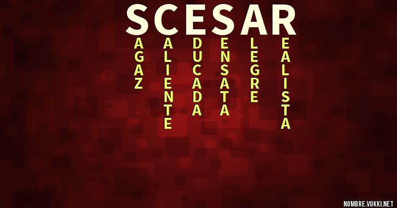 Acróstico scesar