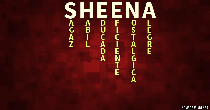 Acróstico sheena