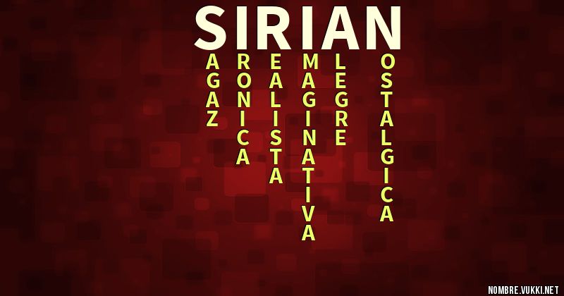 Acróstico sirian