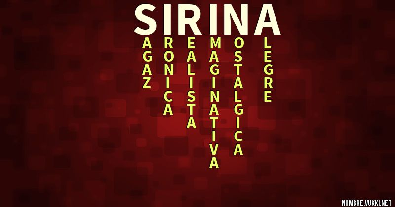 Acróstico sirina