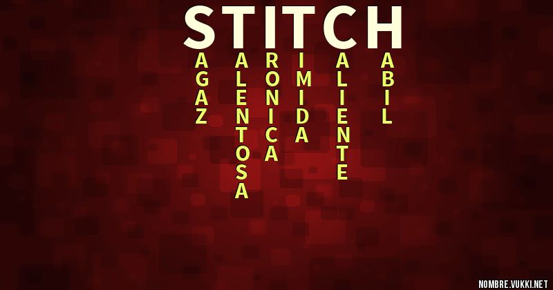 Acróstico stitch🥥🤩