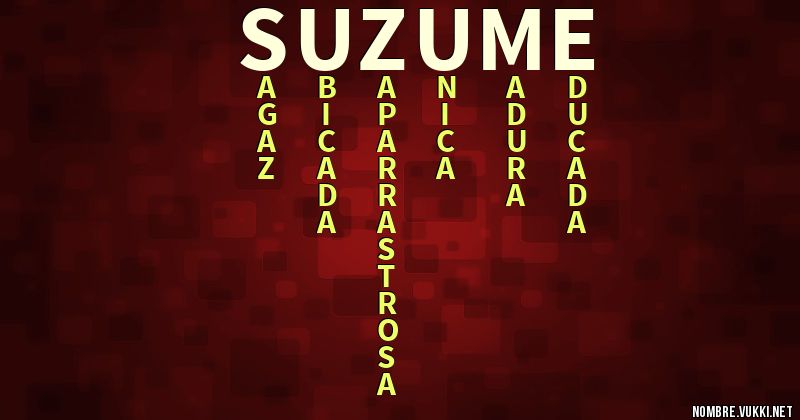 Acróstico suzume