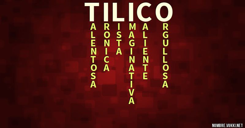 Acróstico tilico