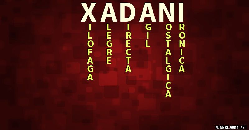 Acróstico xadani