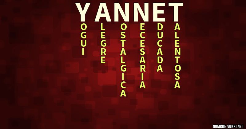 Acróstico yannet