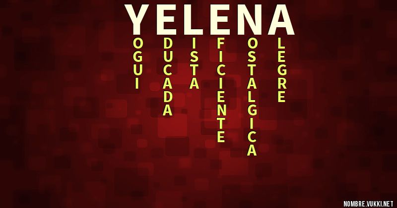 Acróstico yelena