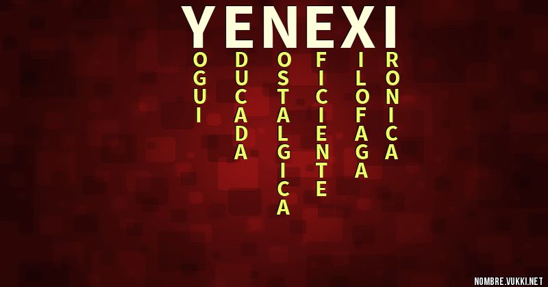 Acróstico yenexi