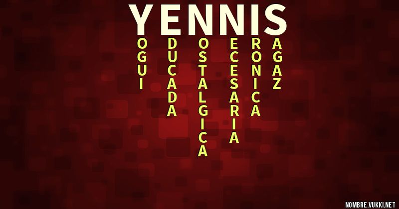 Acróstico yennis