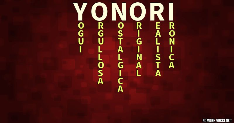 Acróstico yonori