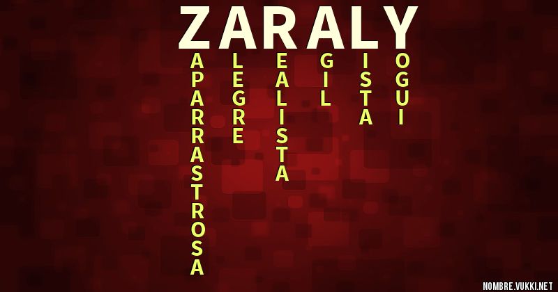 Acróstico zaraly