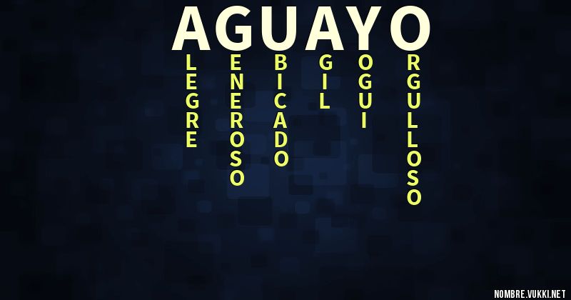 Acróstico aguayo