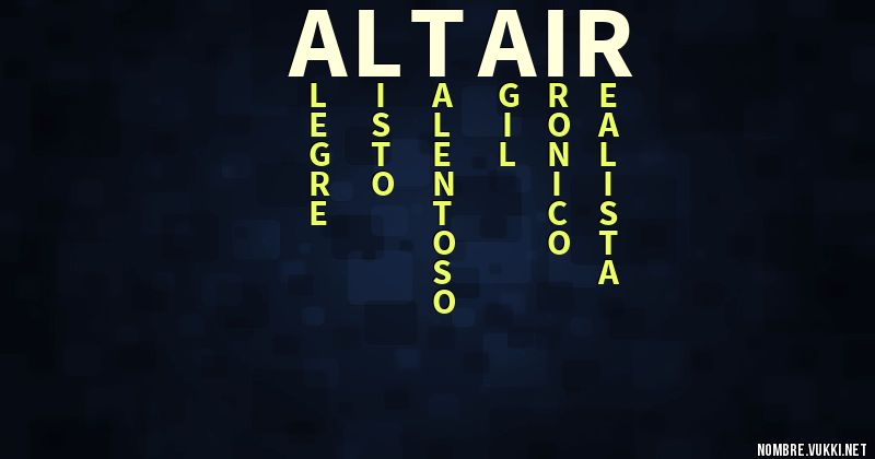 Acróstico altair