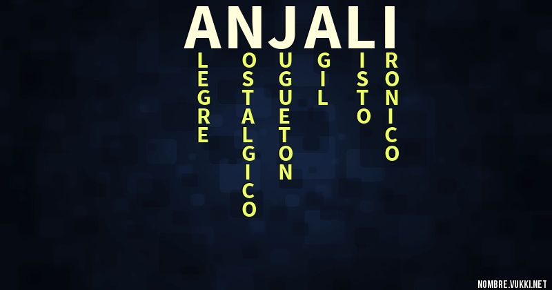 Acróstico anjali