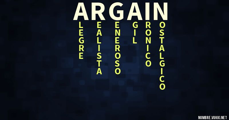 Acróstico argain