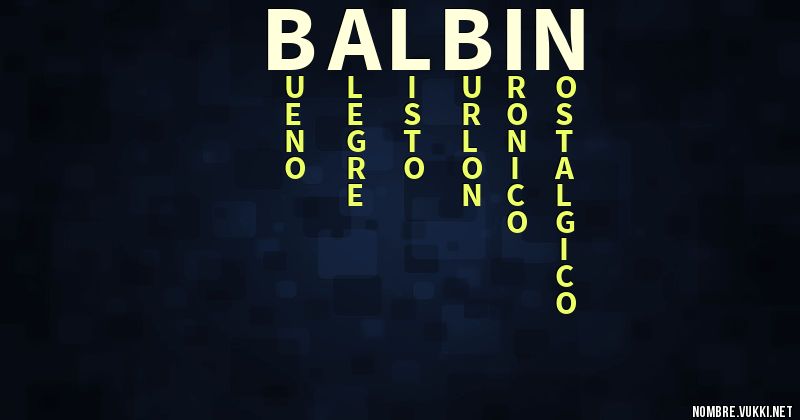 Acróstico balbin