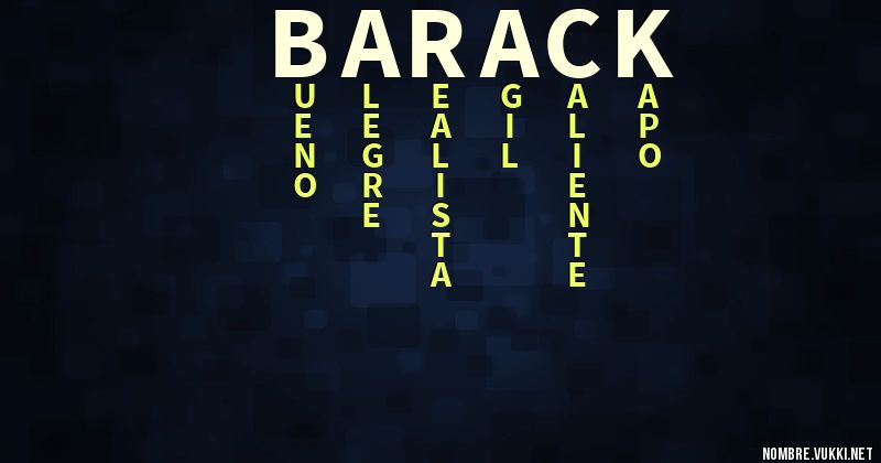 Acróstico barack