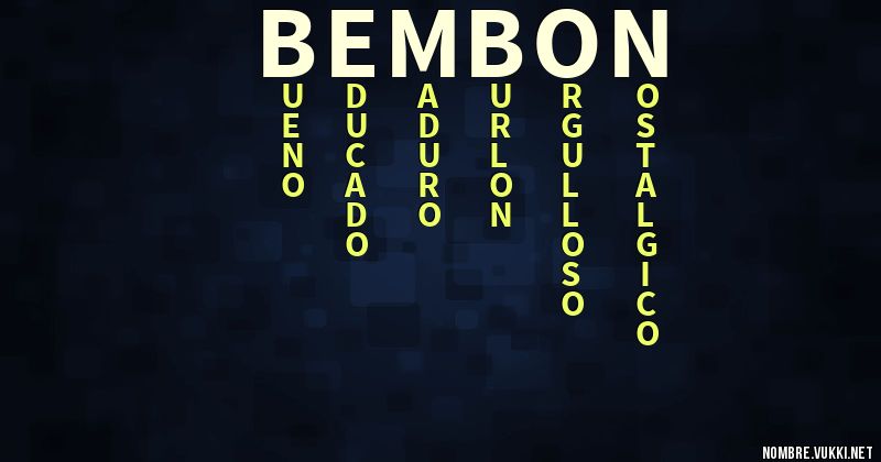 Acróstico bembon