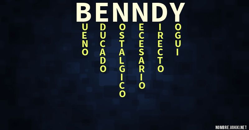 Acróstico benndy