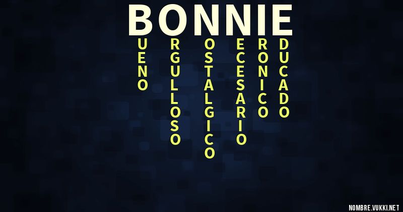 Acróstico bonnie