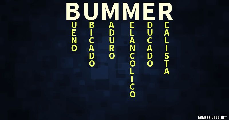 Acróstico bummer