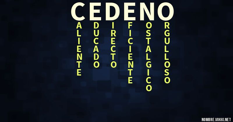 Acróstico cedeño