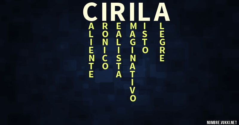 Acróstico cirila