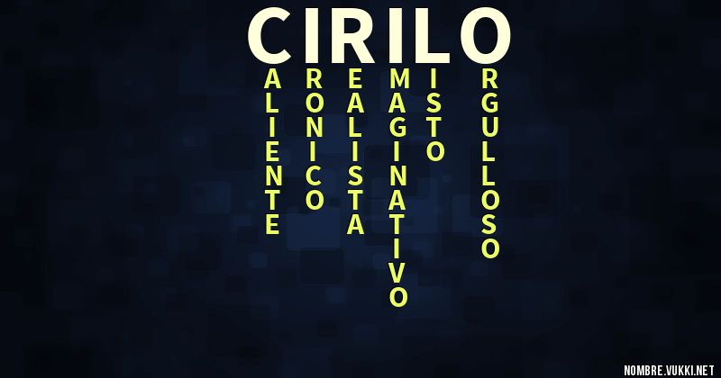 Acróstico cirilo