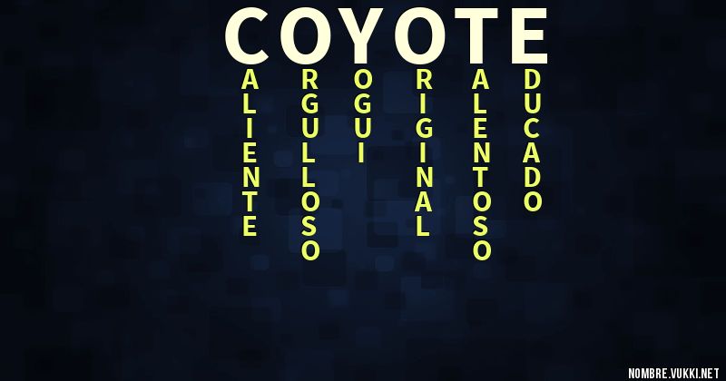 Acróstico coyote