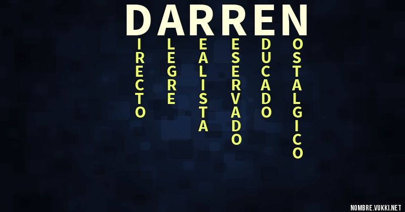 Acróstico darren