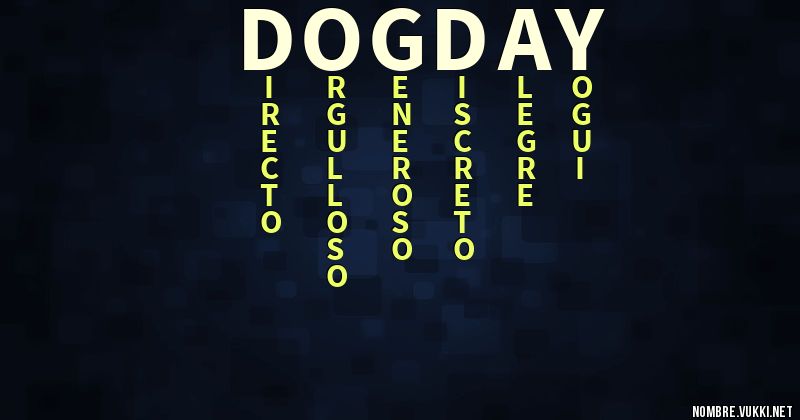 Acróstico dog-day