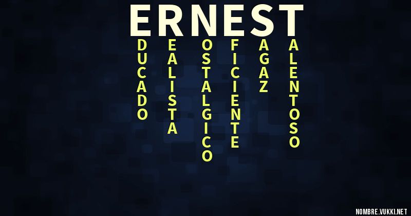 Acróstico ernest