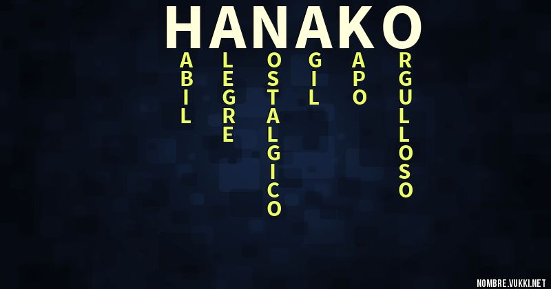 Acróstico hanako