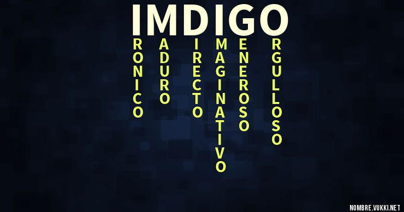 Acróstico imdigo