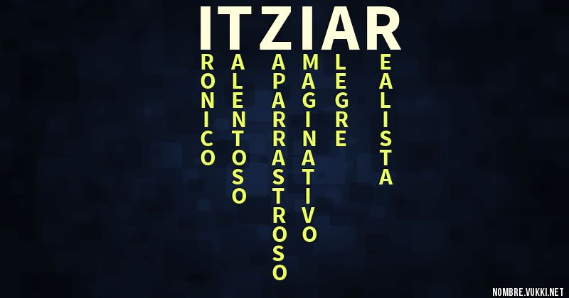 Acróstico itziar