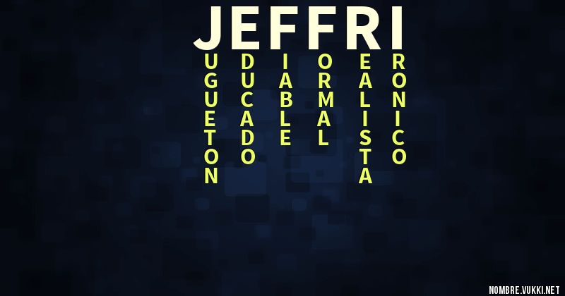Acróstico jeffri