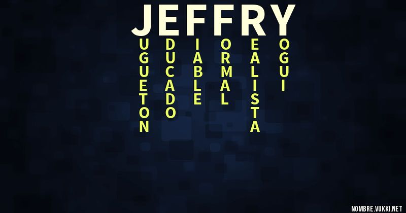 Acróstico jeffry