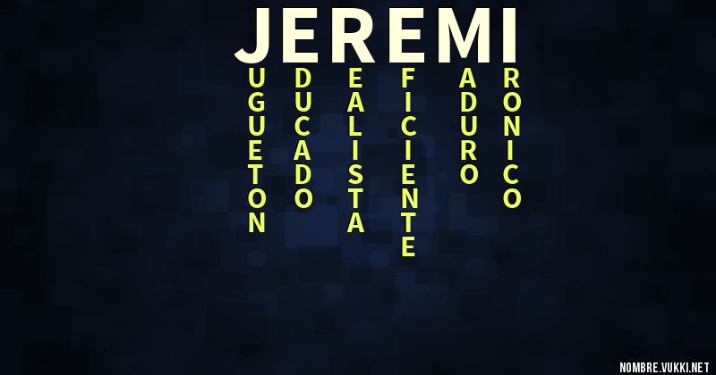 Acróstico jeremi