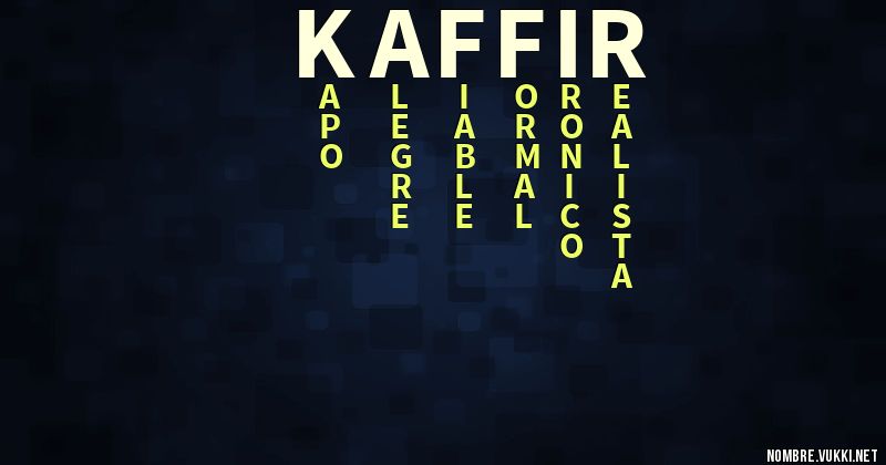 Acróstico kaffir