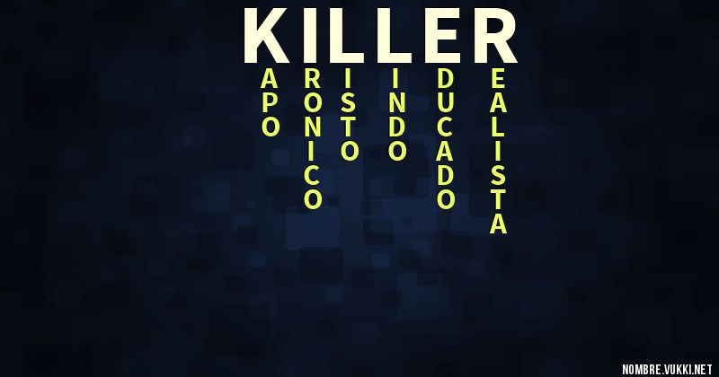 Acróstico killer