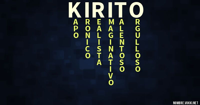 Acróstico kirito