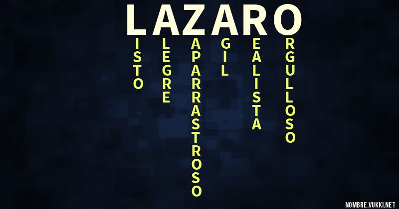 Acróstico lázaro