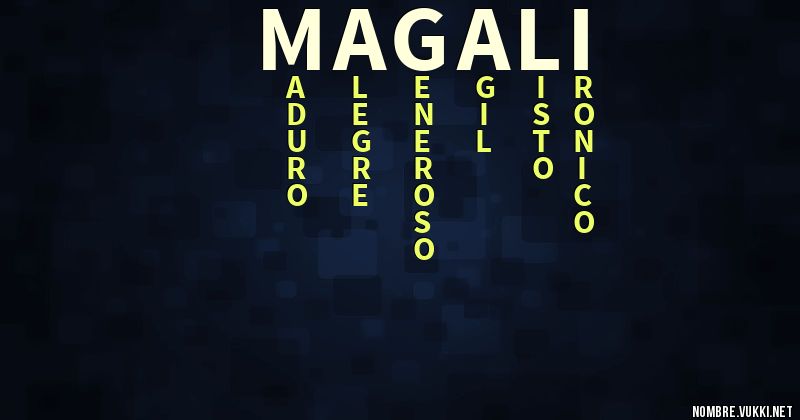 Acróstico magalí