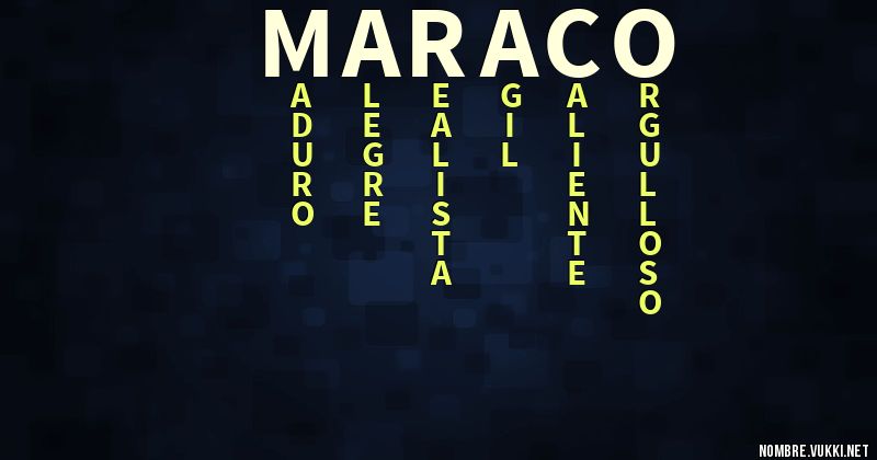 Acróstico maraco