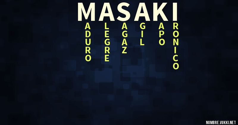 Acróstico masaki