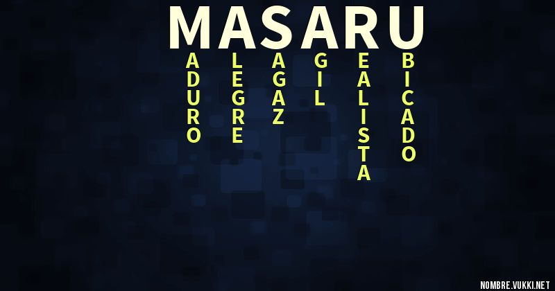 Acróstico masaru