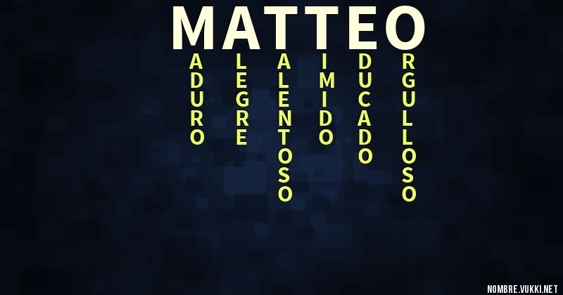 Acróstico matteo