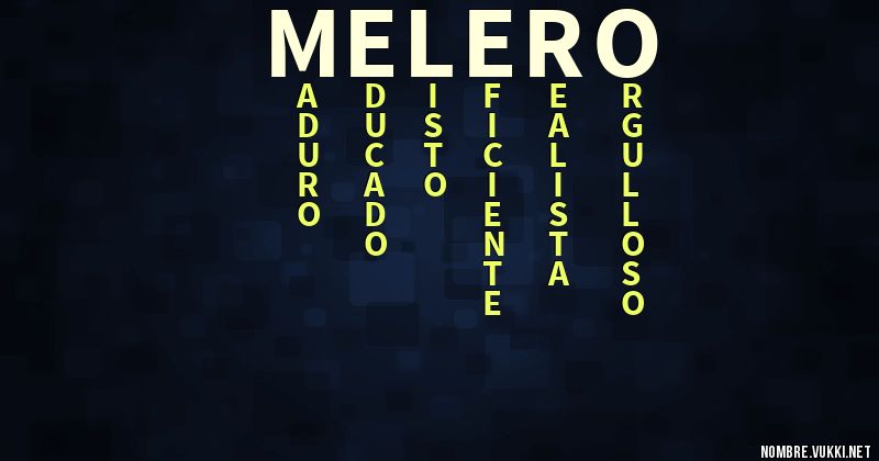 Acróstico melero