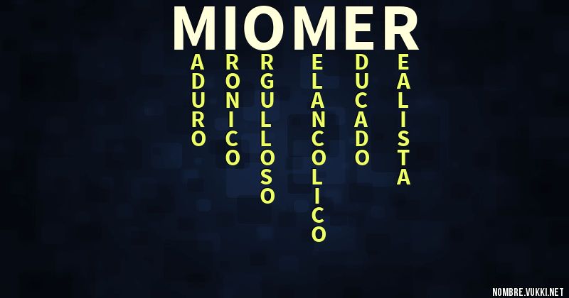 Acróstico miomer