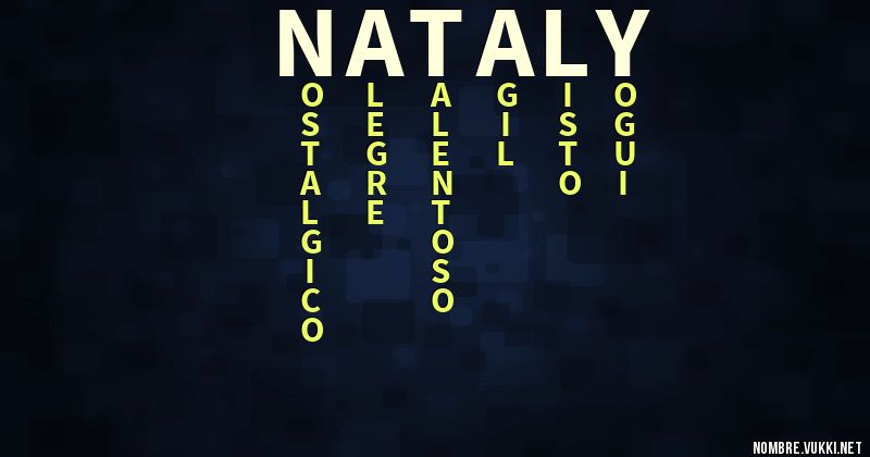 Acróstico nataly