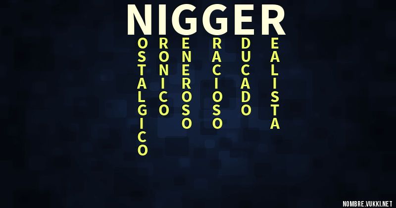 Acróstico nigger